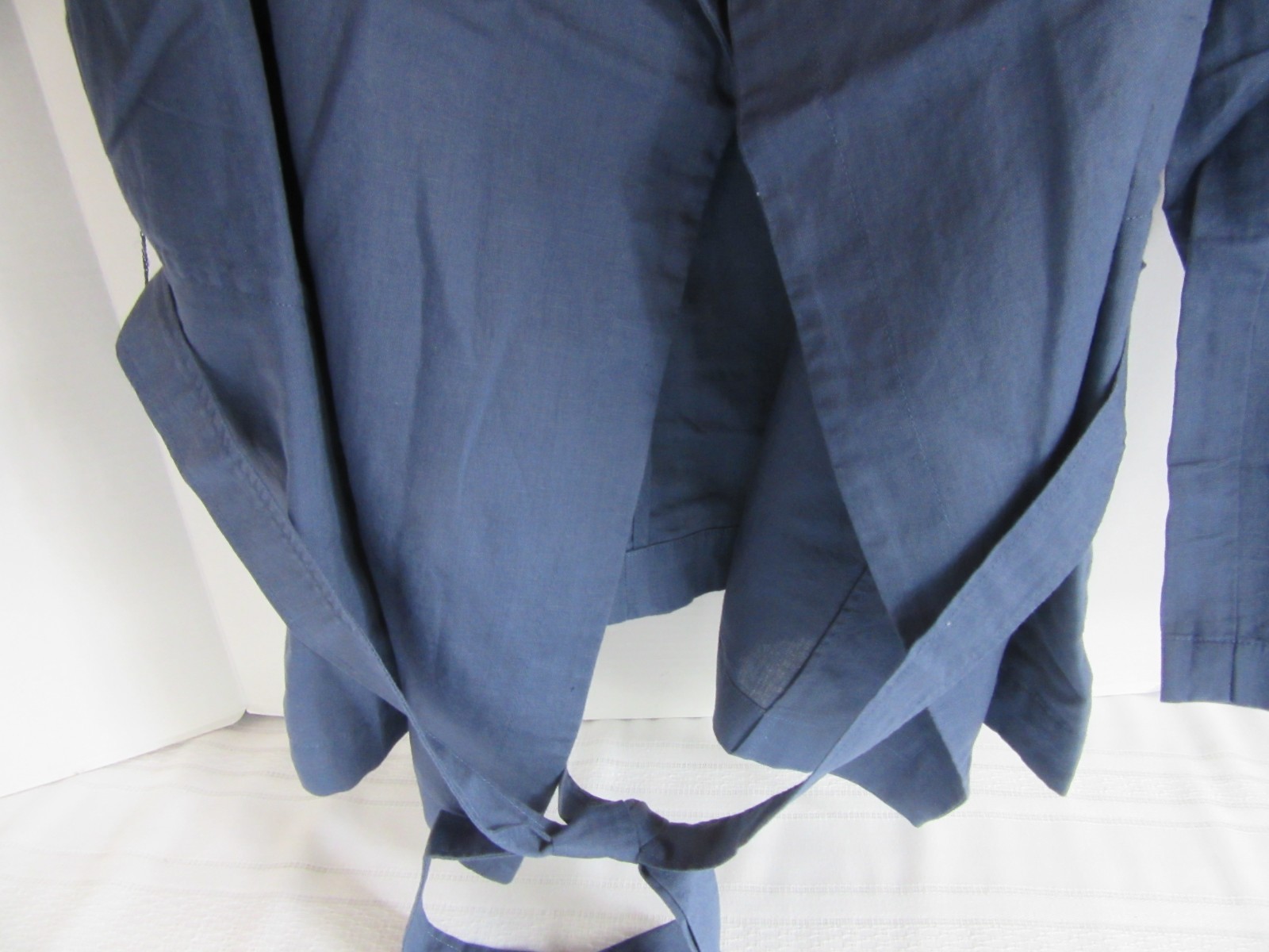 Lands’ End Linen Cotton Blend Long Sleeved Blue Jacket #416975 Size 3X NEW!