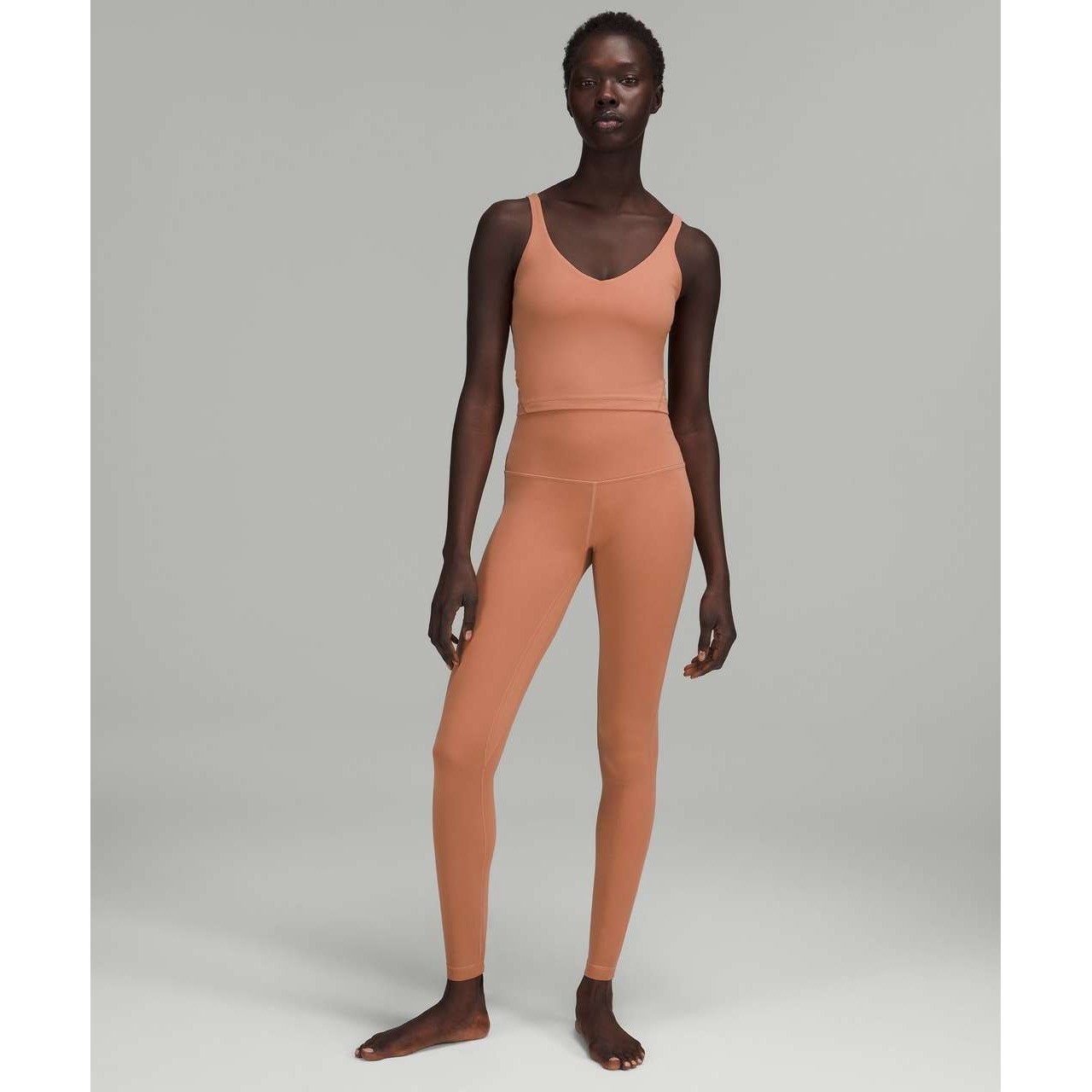 Lululemon Size 4 Dusty Clay Align High-Rise Pant 28″ Minimalist Leggings