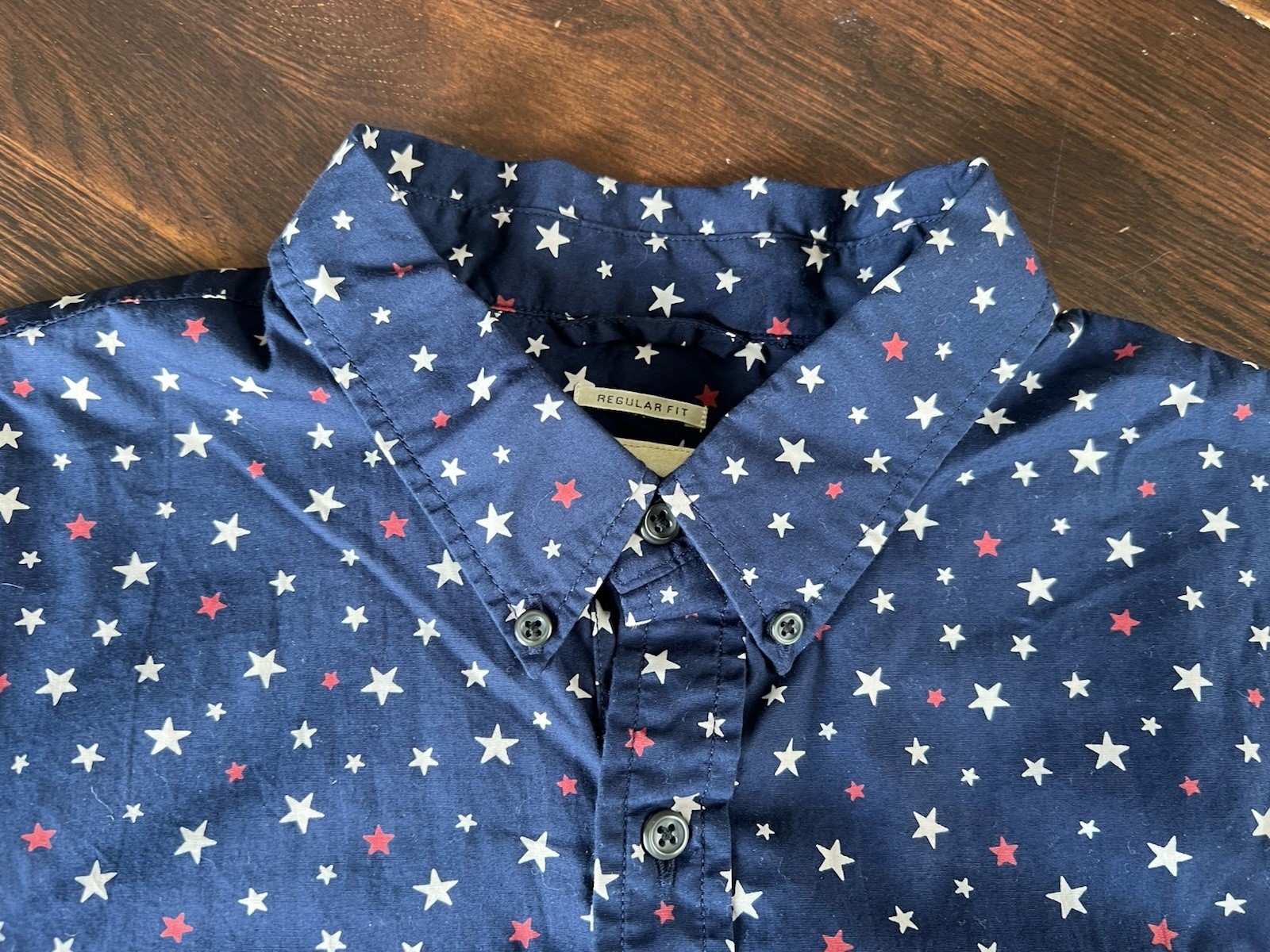 Denim & Supply Ralph Lauren Button Down Shirt Men’s XL Blue S. Sleeve Americana