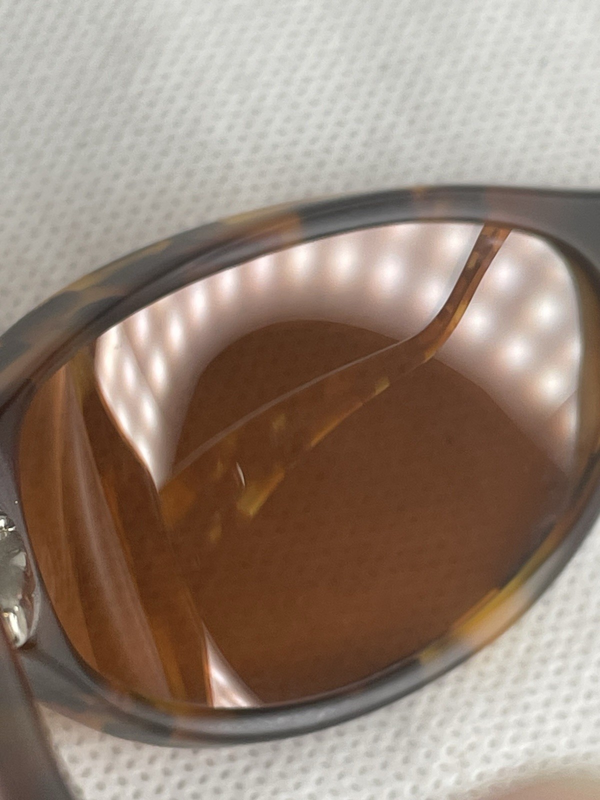 VTG Torque Hand Made Polarized Sunglasses Tortoise Wrap Brown Lens P-9906 125mm