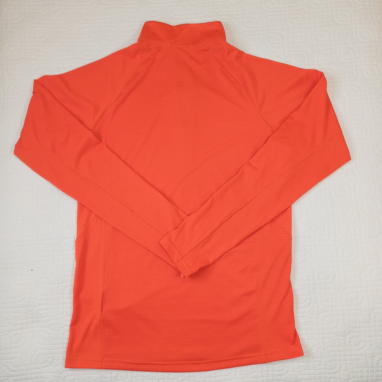Rab Pullover Mens Small Orange 1/2 Zip Athletic Runnin Hiking Trail Lightweight