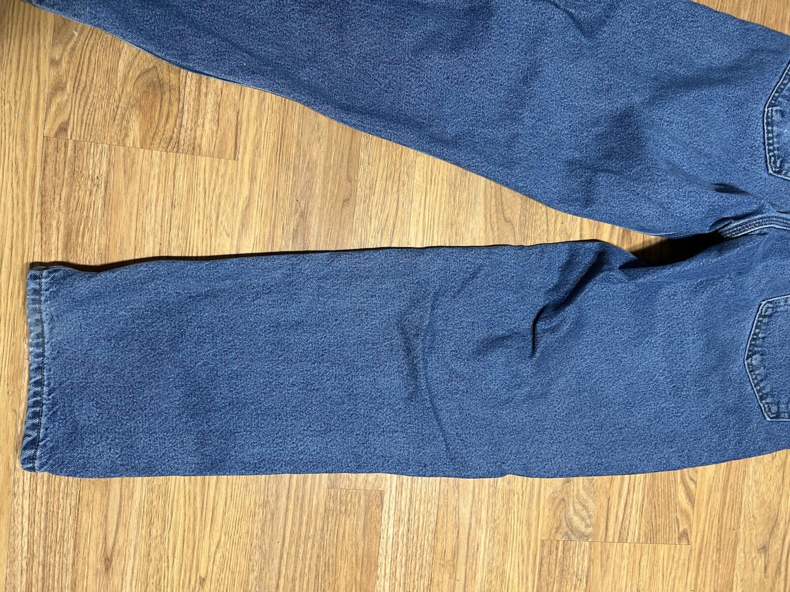 Carhartt Relaxed Fit Flannel Lined Jeans Men 32×32 Medium Wash B172 DST Workwear