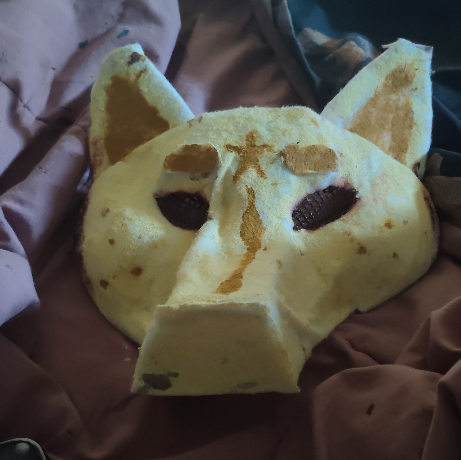 Golden Retriever Therian Mask. Back Will Be Lined Before Shipped.