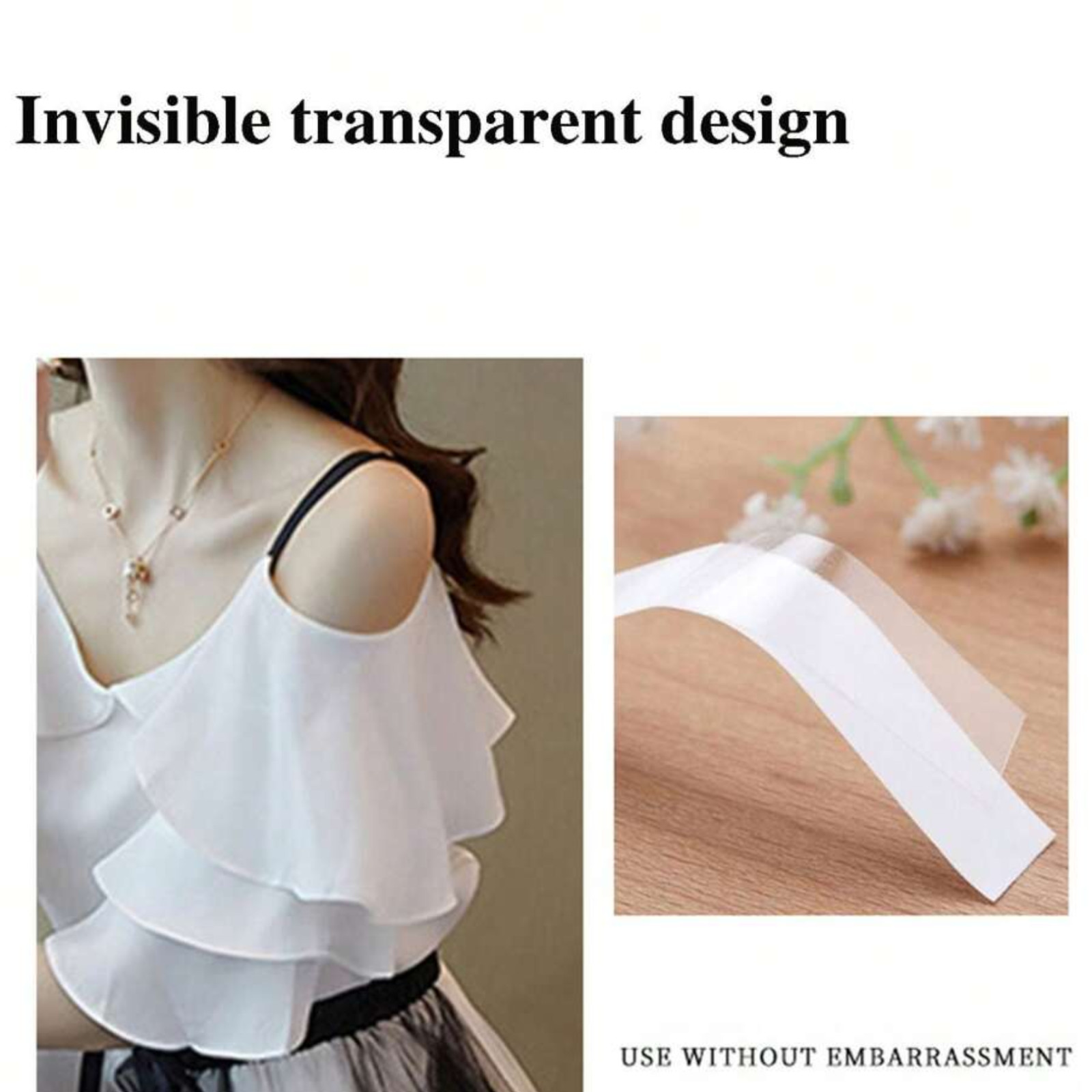 Body Tape Invisible Double-Sided Anti-Glare 5m Adhesive Clothing Tape for Women
