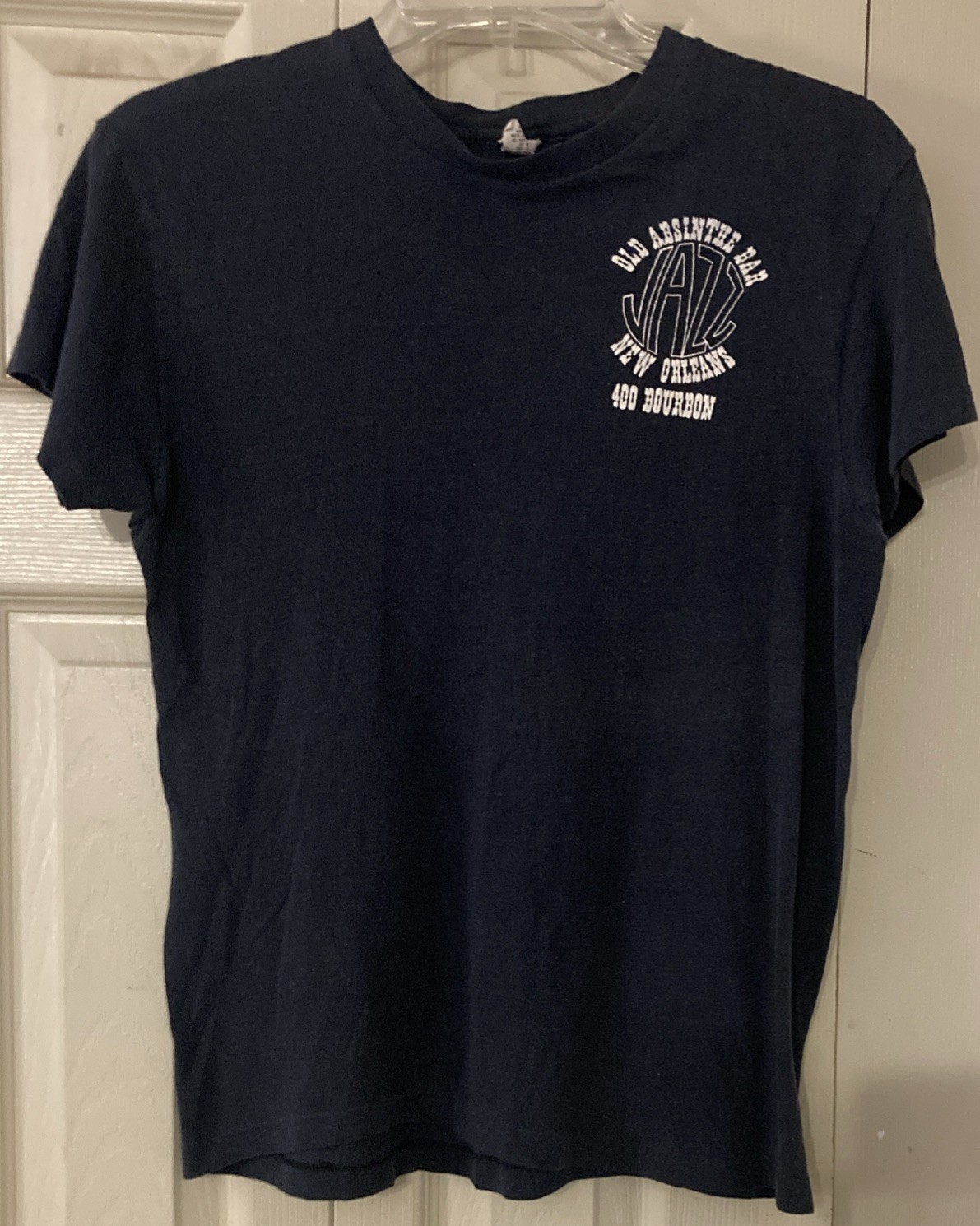 Vintage Old Absinthe Bar New Orleans Jazz T-Shirt Black Medium 80’s Made In USA