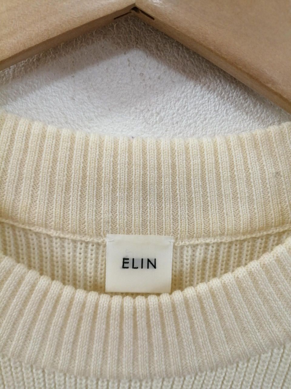 ELIN Erin Wool Blend Sweater off-white Fluff Used
