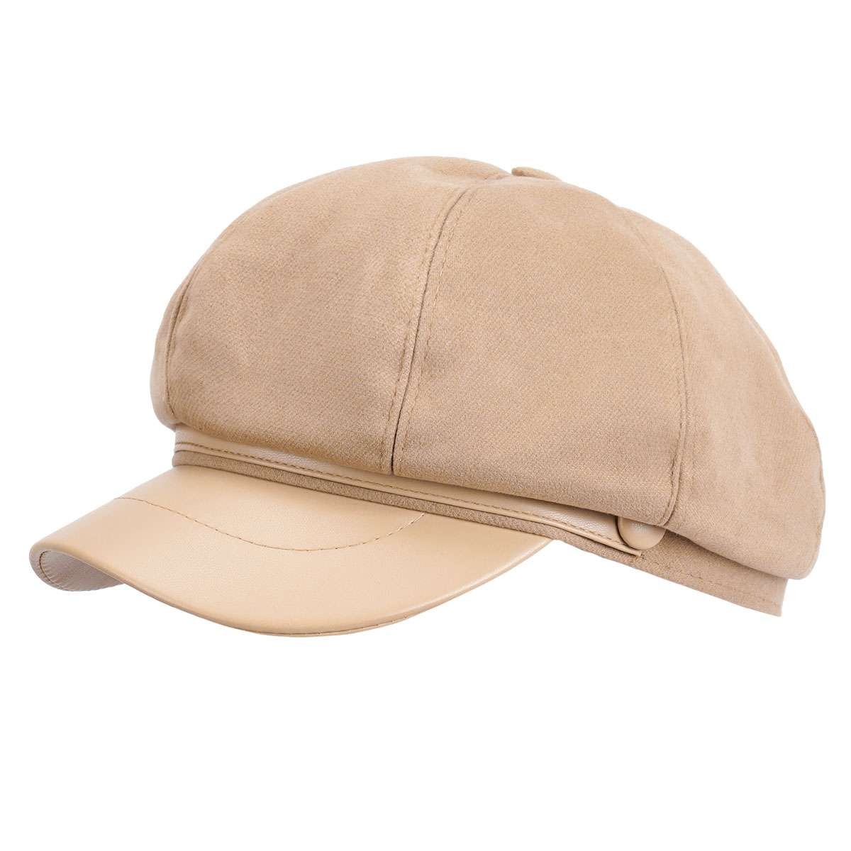 Fashion Women Men Newsboy Hat Baker Boy Peaked Beret Cap Vintage Visor Hat Cap
