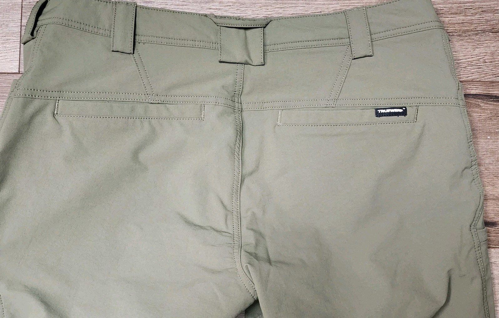 Truewerk Mens Sz 36×32 Utility Cargo T2 Werkpant Green Tactical Pants Stretch