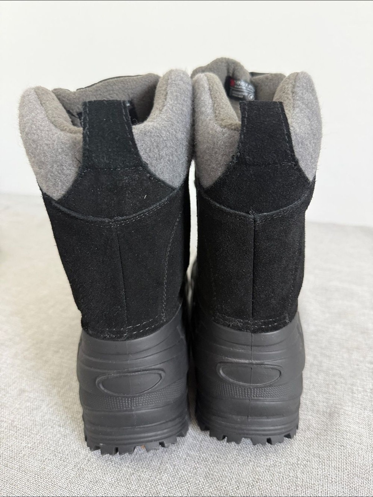 NORTIV 8 Men’s Insulated Waterproof Winter Snow Boots Black Size 9