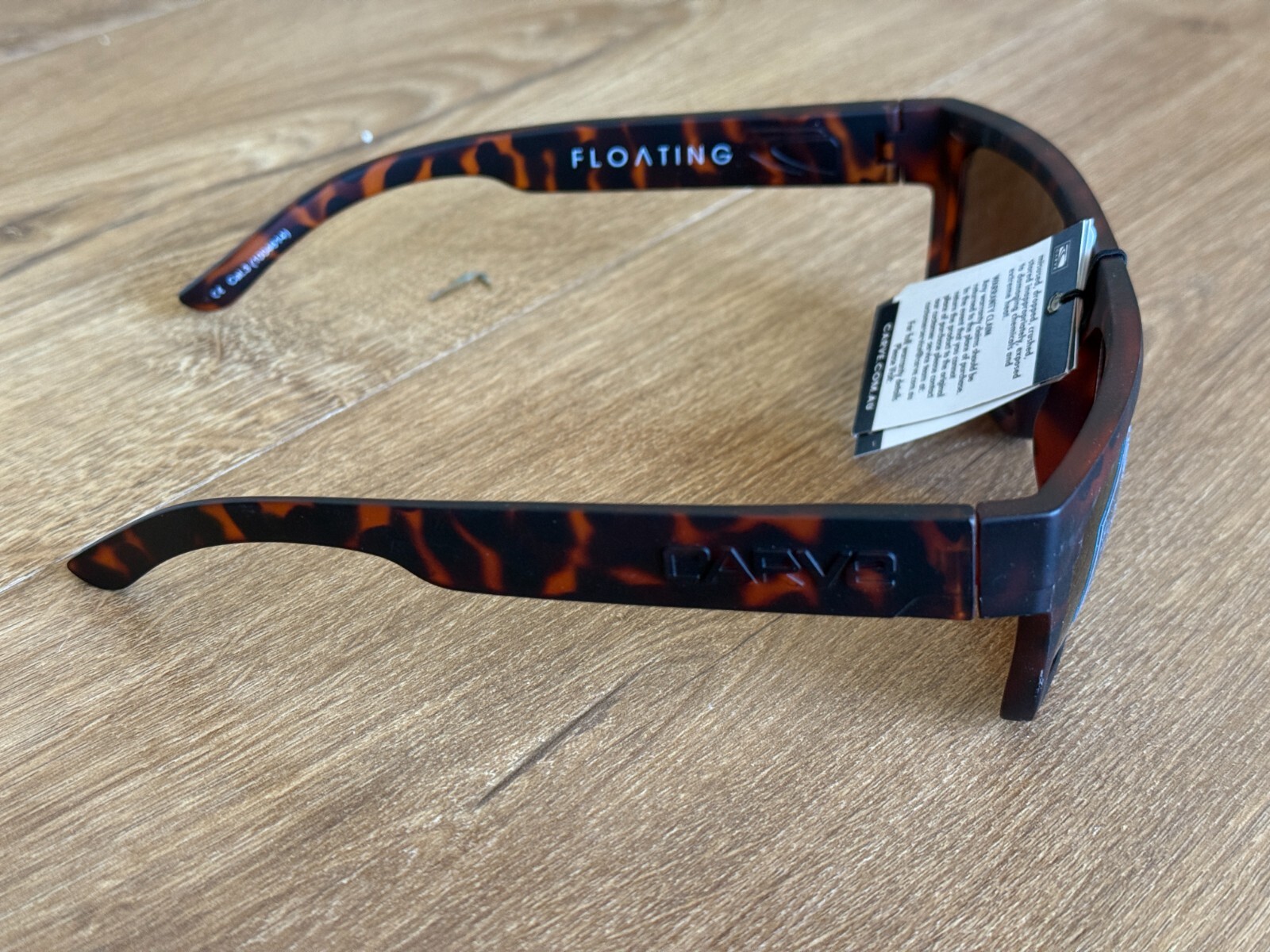 Carve Volley Floatable Hydrophobic Injected Polarized Tortoise Sunglasses NWT
