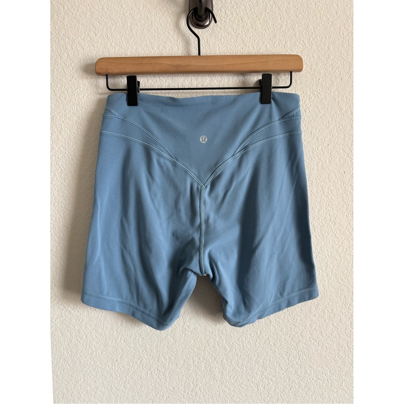 Lululemon Align Curve Seam High Rise 6″ Shorts Utility Blue LW7CQ4S Size 8