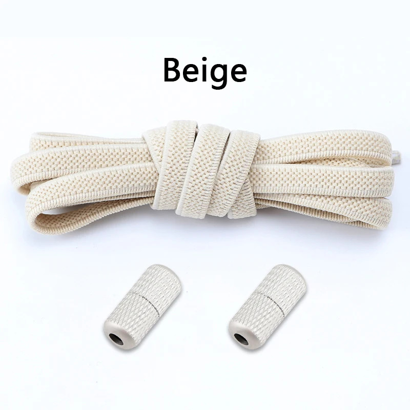 1Pair Elastic laces Sneakers Flats No tie Shoelace Sports Stretchy lazy Shoelace