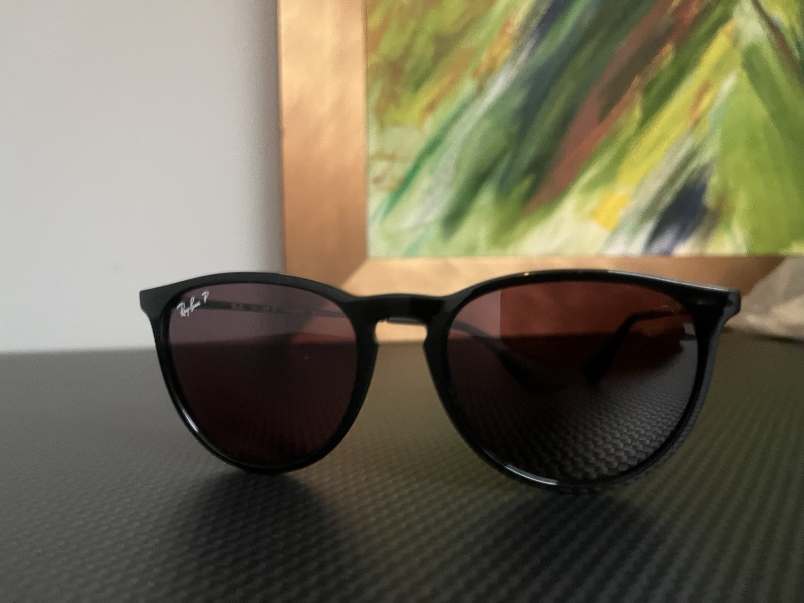 Ray-Ban RB4171 Erika Matte Black/ Grey Polarized Women’s Sunglasses