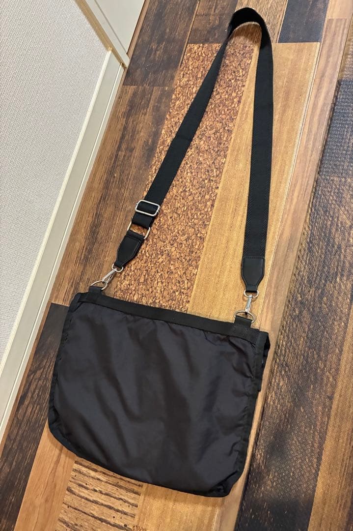 LeSportsac Shoulder Bag Three Zip Black Many storage options