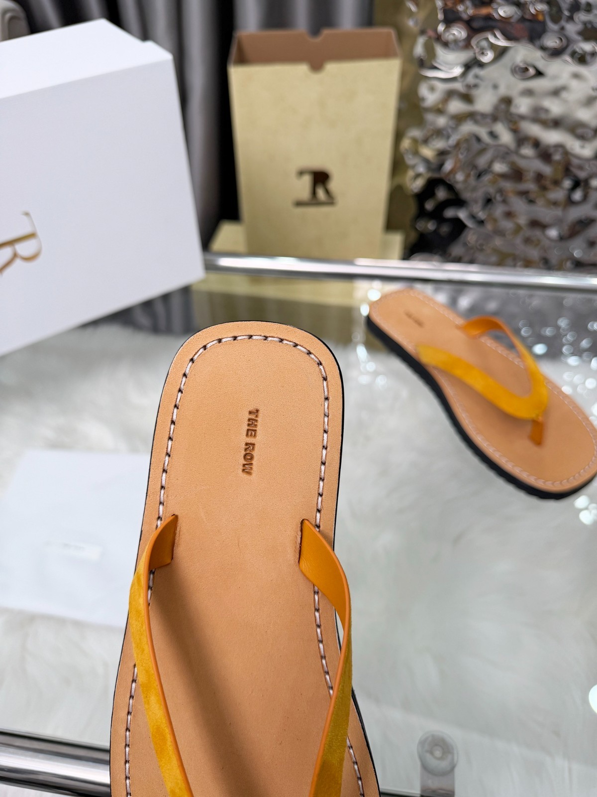 The Row Spring/Summer New Arrivals: Women’s Brown Flip-Flops — Size 38