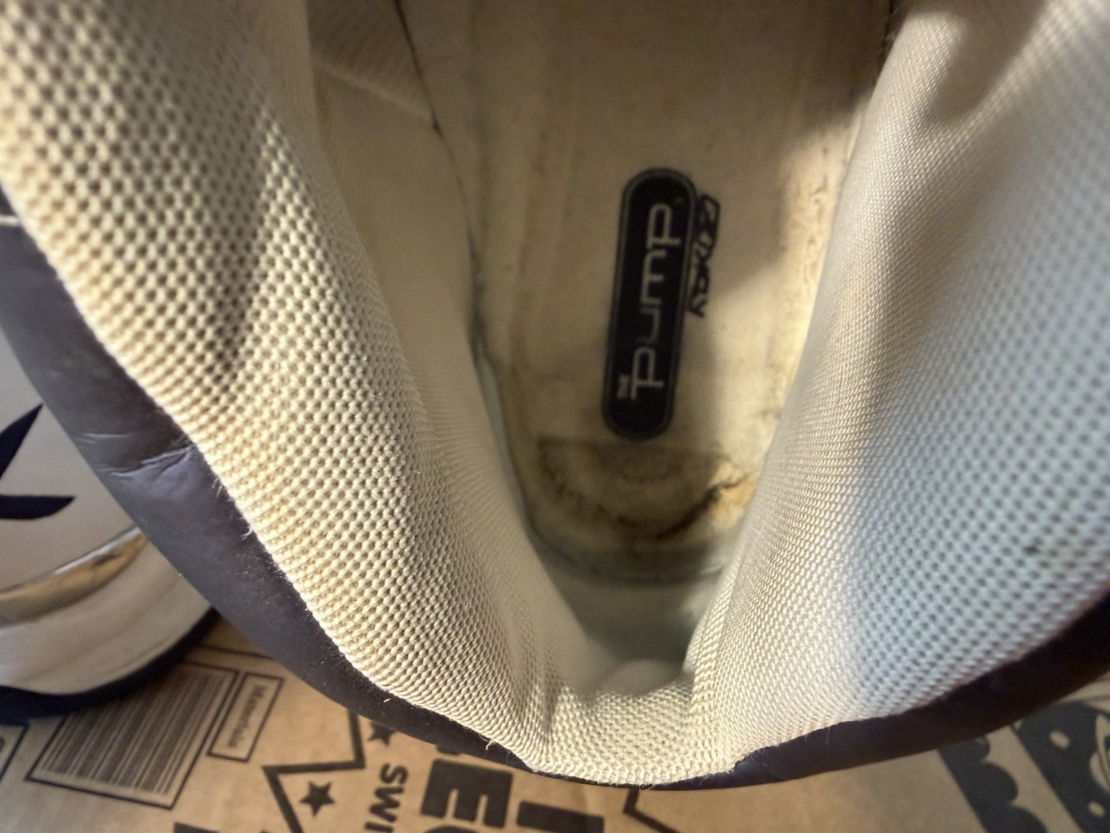vintage pair of Reebok ATR The Pump basketball shoes,