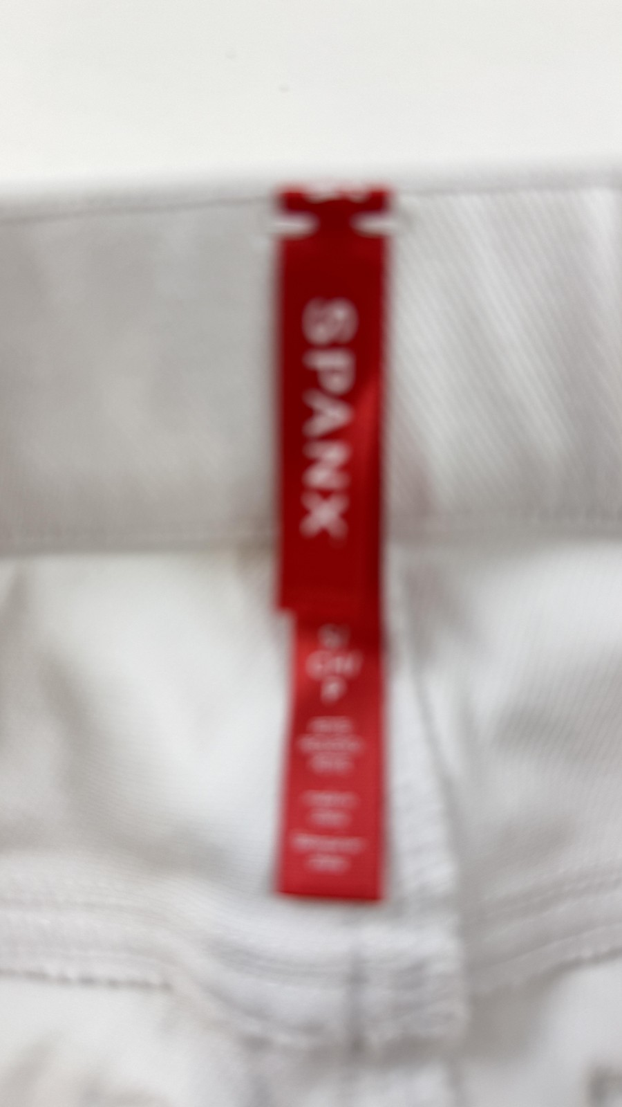 Spanx Leggings Womens Small Petite White Twill Jegging High Rise Shaping Pull On