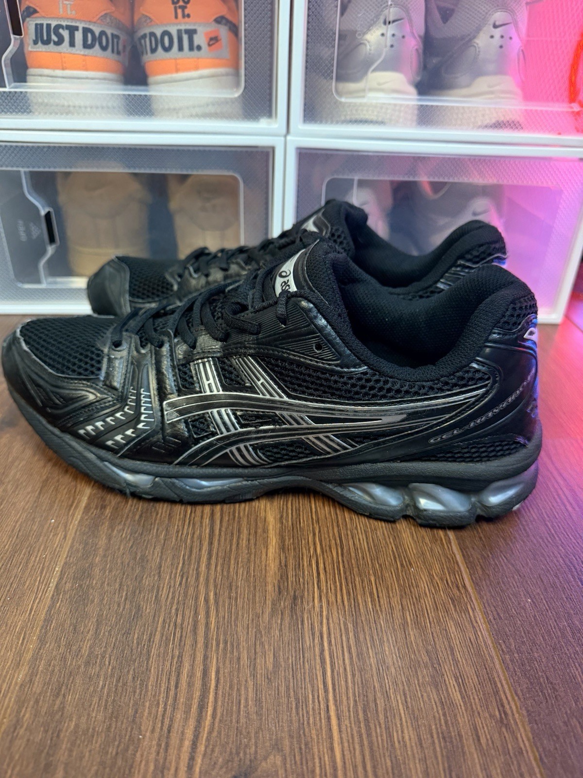 ASICS GEL-KAYANO 14 sneaker shoes color Black/Pure Silver