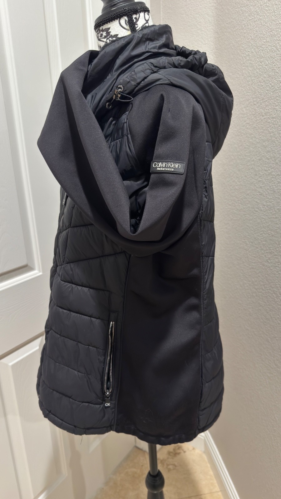 Calvin Klein Performance Quilted Puff Jacket Black Women’s xl