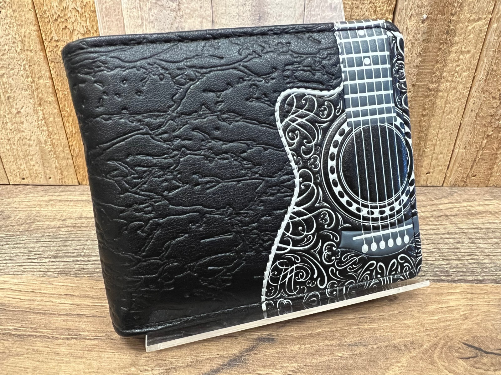 Guitar Vegan Leather Wallet 4.5″ x 3.5″