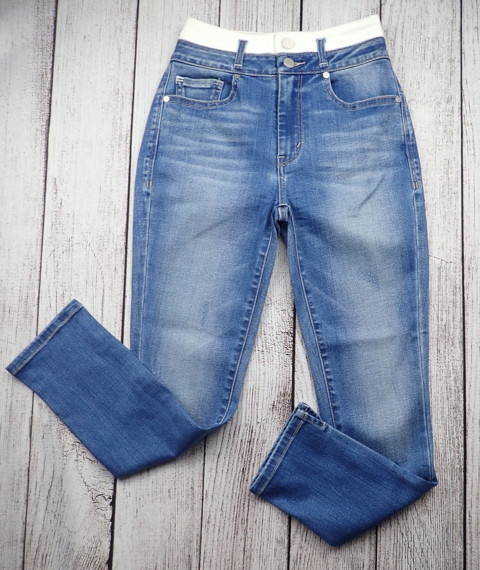 Habitual Womens Actual 22 x 24.5 in Jeans Ankle Skinny High Rise Denim Stretch
