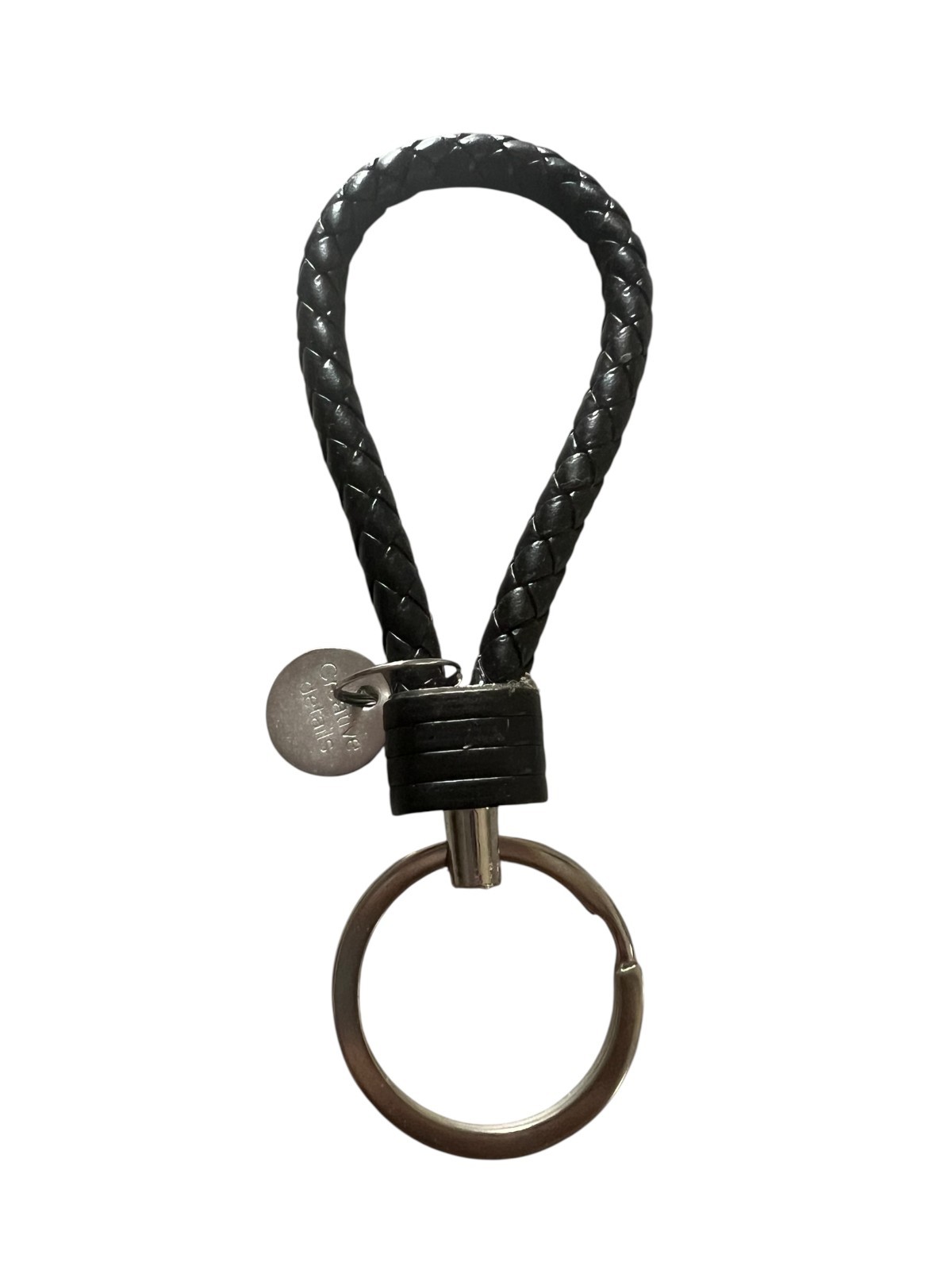 1 PC PU Leather Keychain Car Keyrings Braided Woven Rope Key Chains