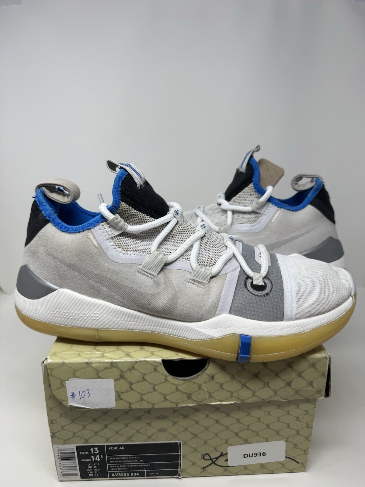 Nike Kobe A.d 2018 Moon Particle Size 13 Authentic Used Rare Mid Bryant Mamba