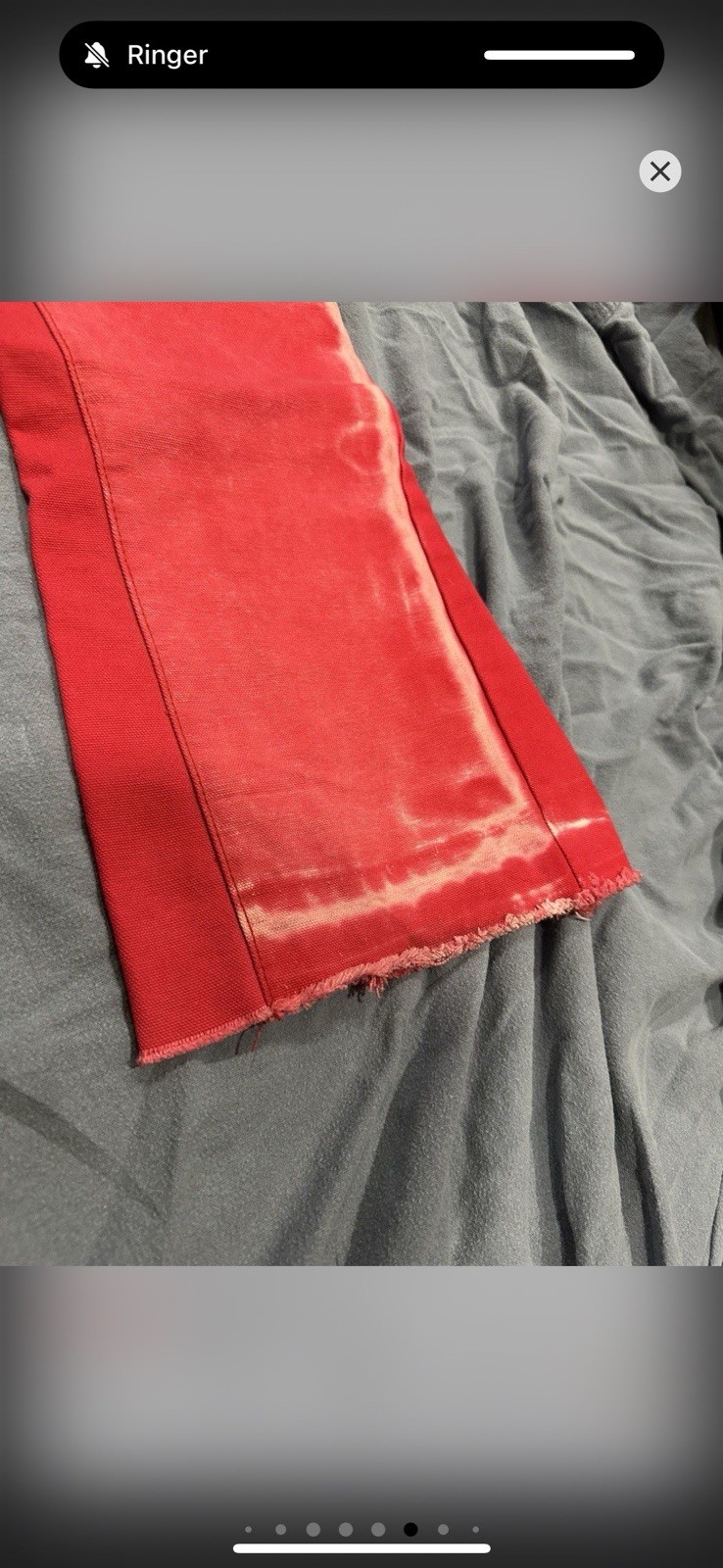 Gallery Dept. Men’s Carpenter Flare Red Acid Wash Paint Splatter Jeans 31