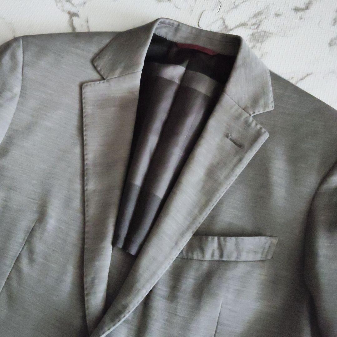 Authentic BLACK LABEL CRESTBRIDGE Gray Stretch Tailored Jacket Good Condition