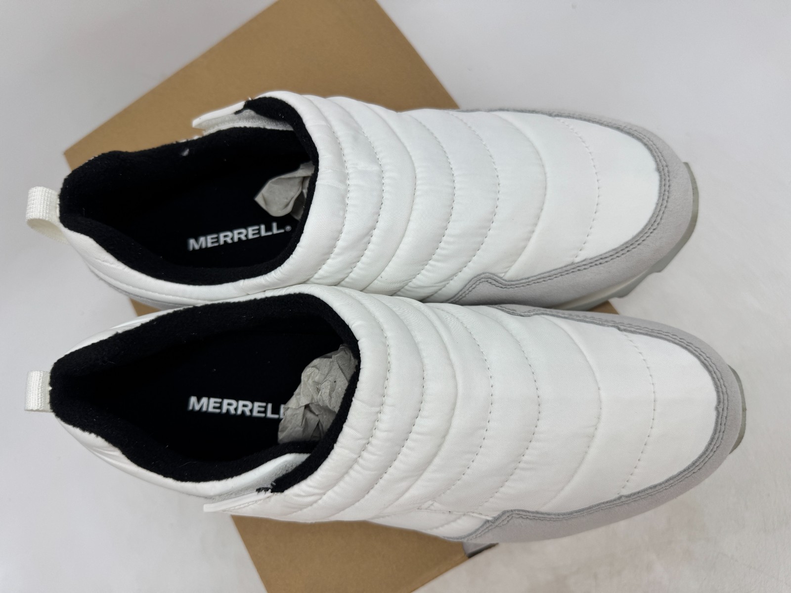 Merrell Alpine Moc Strap Polar Comfort Shoes Womens White Blanc Casual – 9.5
