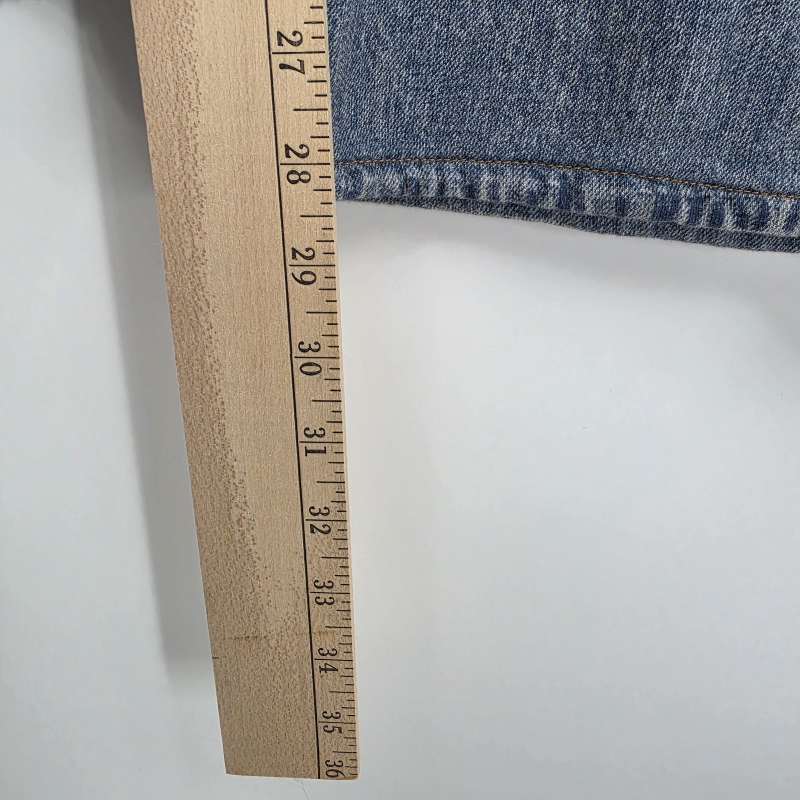 Rag & Bone Miramar Wide Leg Pants Sz L Scarlet Medium Blue Jeans Cotton Terry