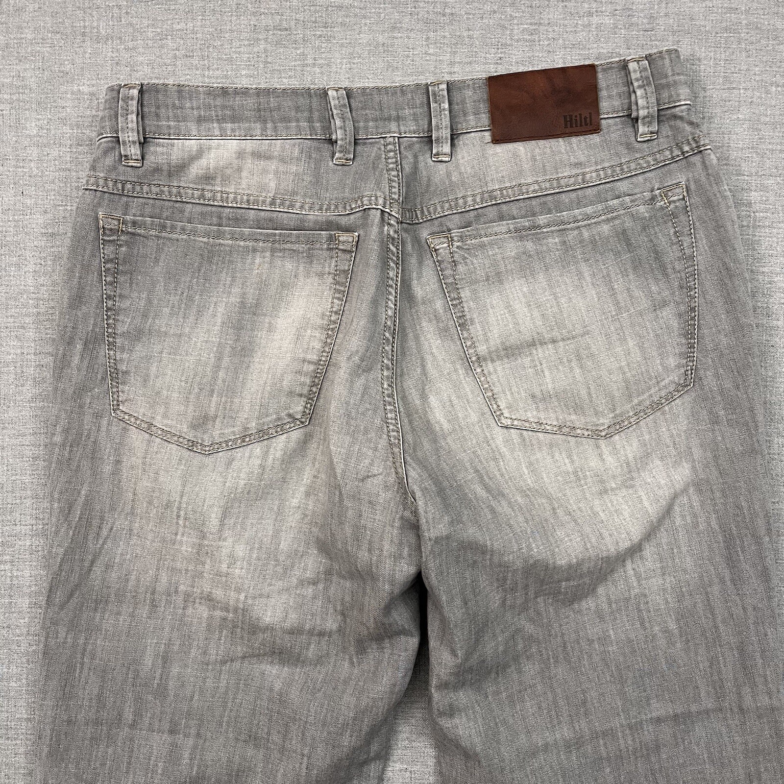 Hiltl Jeans Mens 33×34 Gray Pants Contemporary Fit Straight Leg Ultimate Trouser