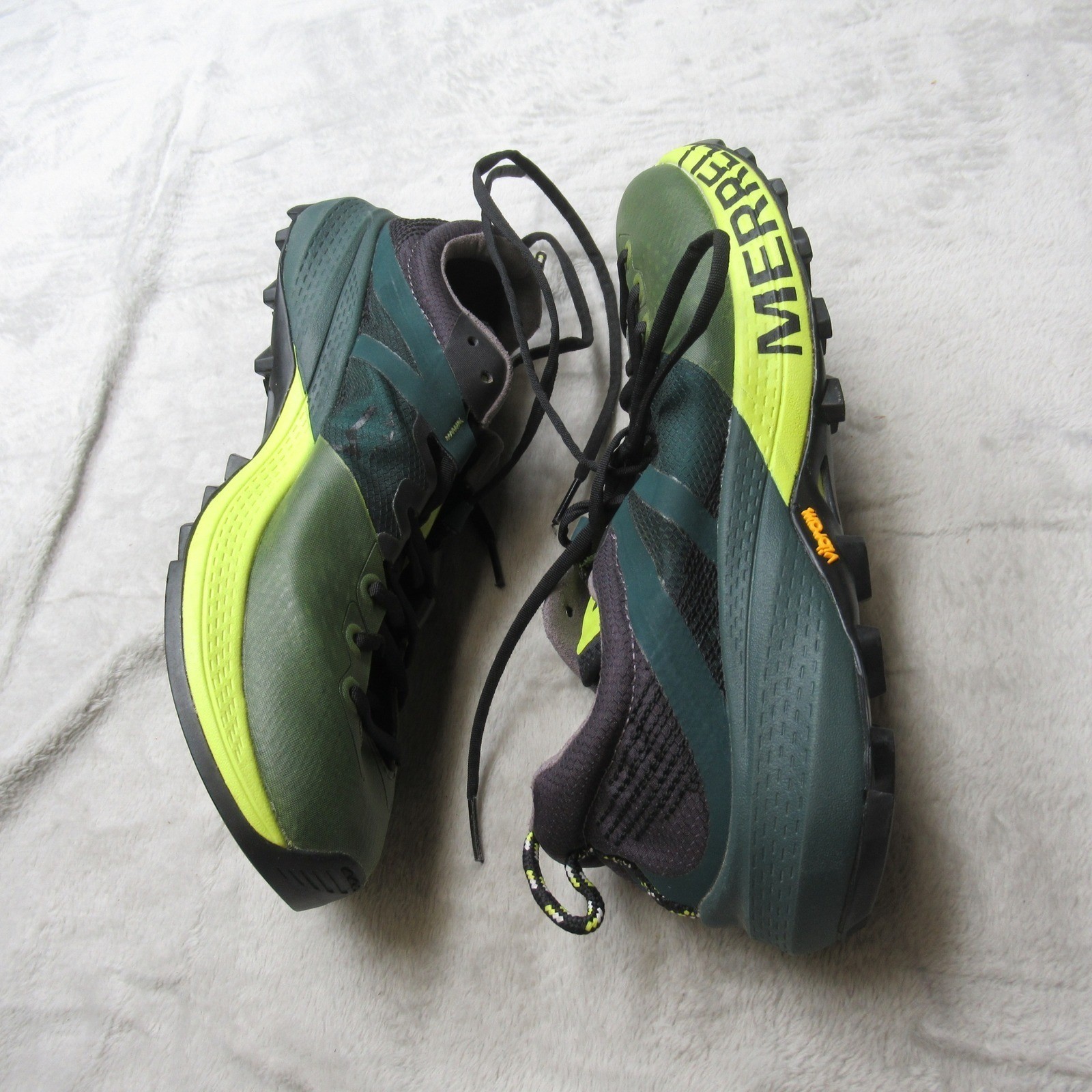 Merrell Womens Trail Running Shoes 10 Green MTL MQM Lightweight Waterproof Hike