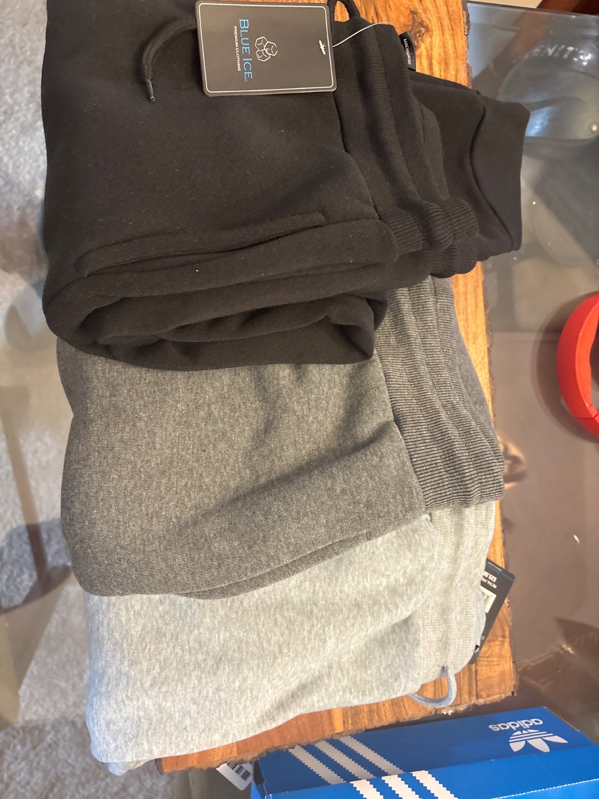 Blue Ice Sweatpants (Black, Dark Gray, Light Gray) Excellent condition.