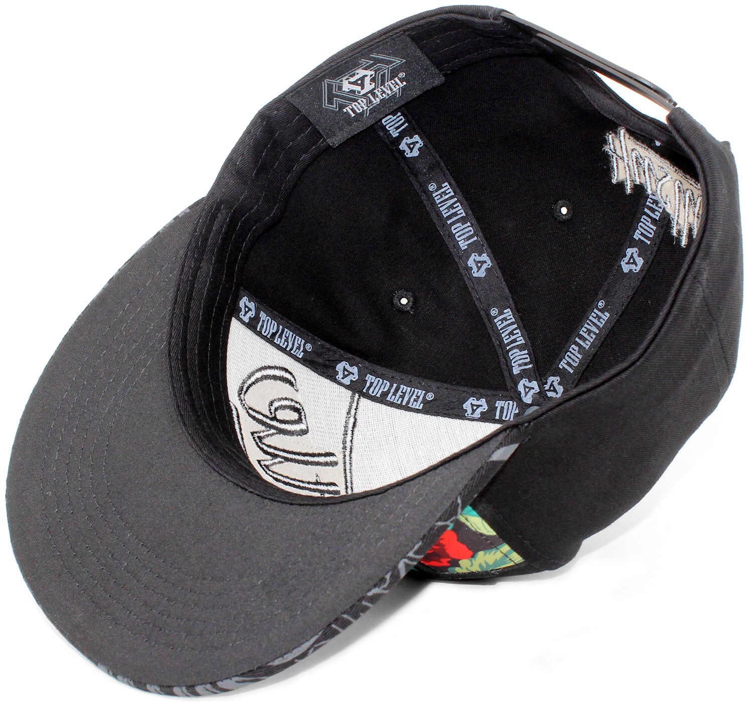TOP LEVEL : HUSSLE | Front-raised Hussle Embroidery Design Snapback