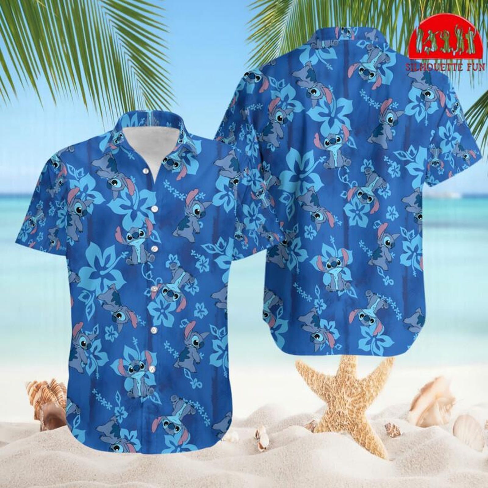 Lilo And Stitch Hawaiian Shirt, Stitch Hawaiian Button Up Shirt, Disneyland Summ