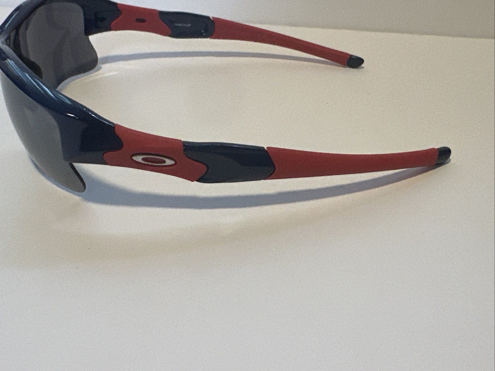 Rare Oakley Flak Jacket XLJ Special Edition MLB Sport Sunglasses Blue Red-24-068