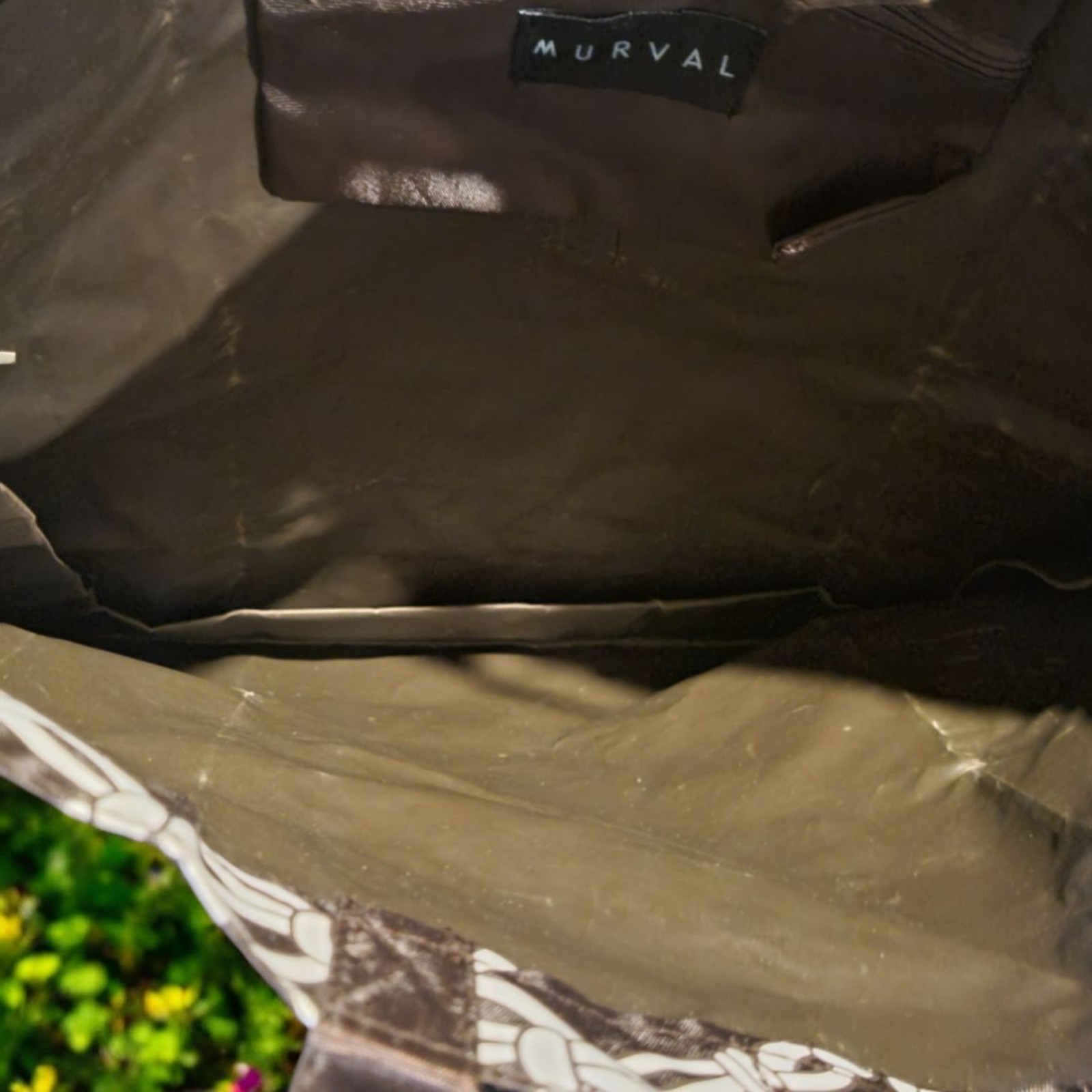 Murval Womens Tote NWT Purse Shopping Bag Heavy Duty Plastic