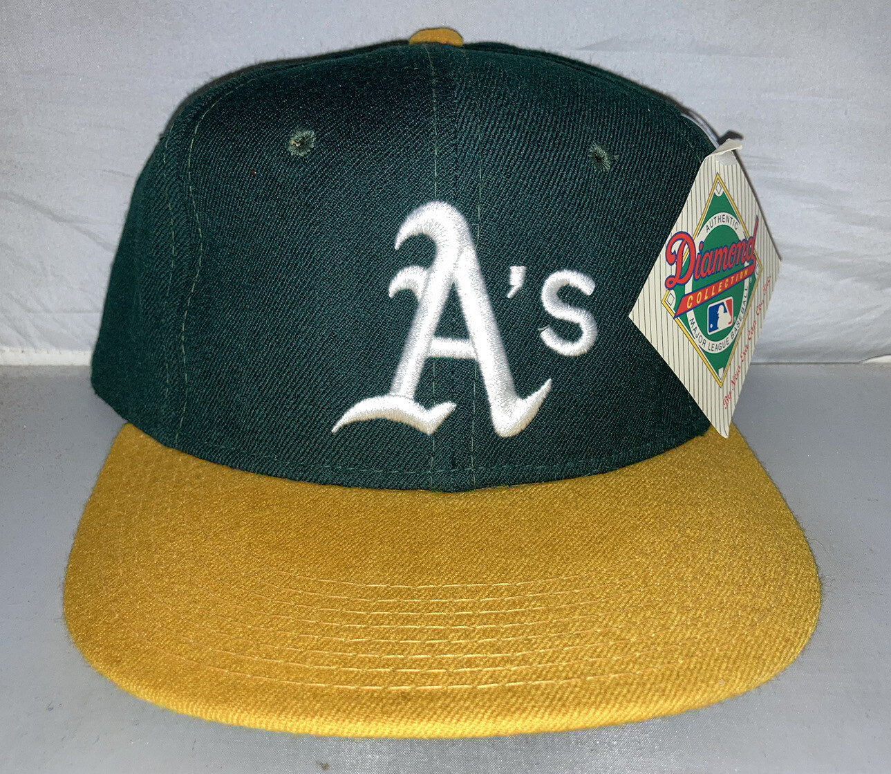 Vtg Oakland A’s Athletics Fitted Hat NEW ERA deadstock size 7 3/4 80s 90s NWT