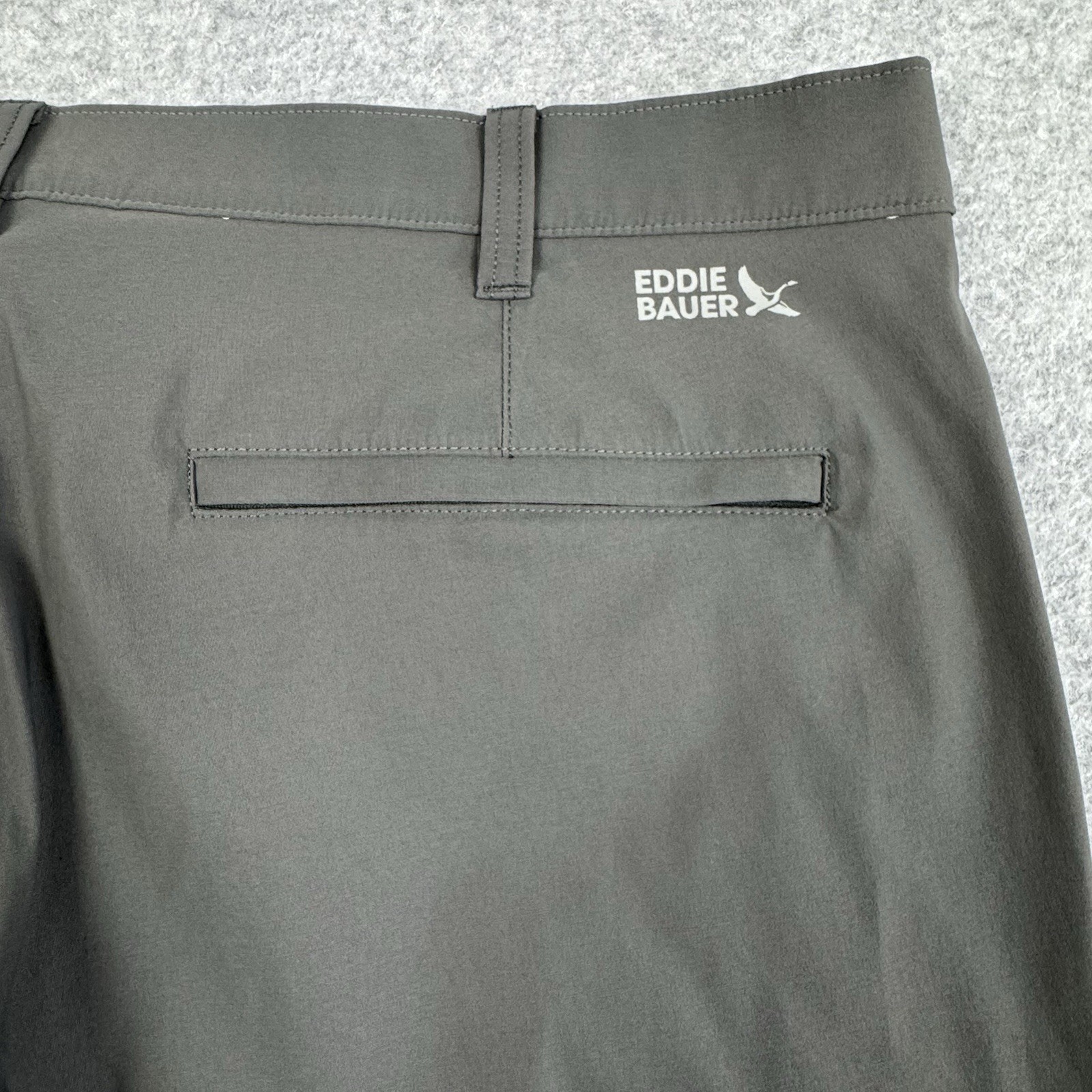 Eddie Bauer Horizon Takeoff Chino Pants Mens 36×30 Gray Stretch UPF 50 Active