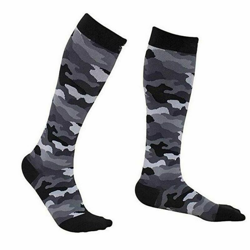 Camo Compression Socks Pain Relief Leg Foot Graduated Support Stocks Men Women