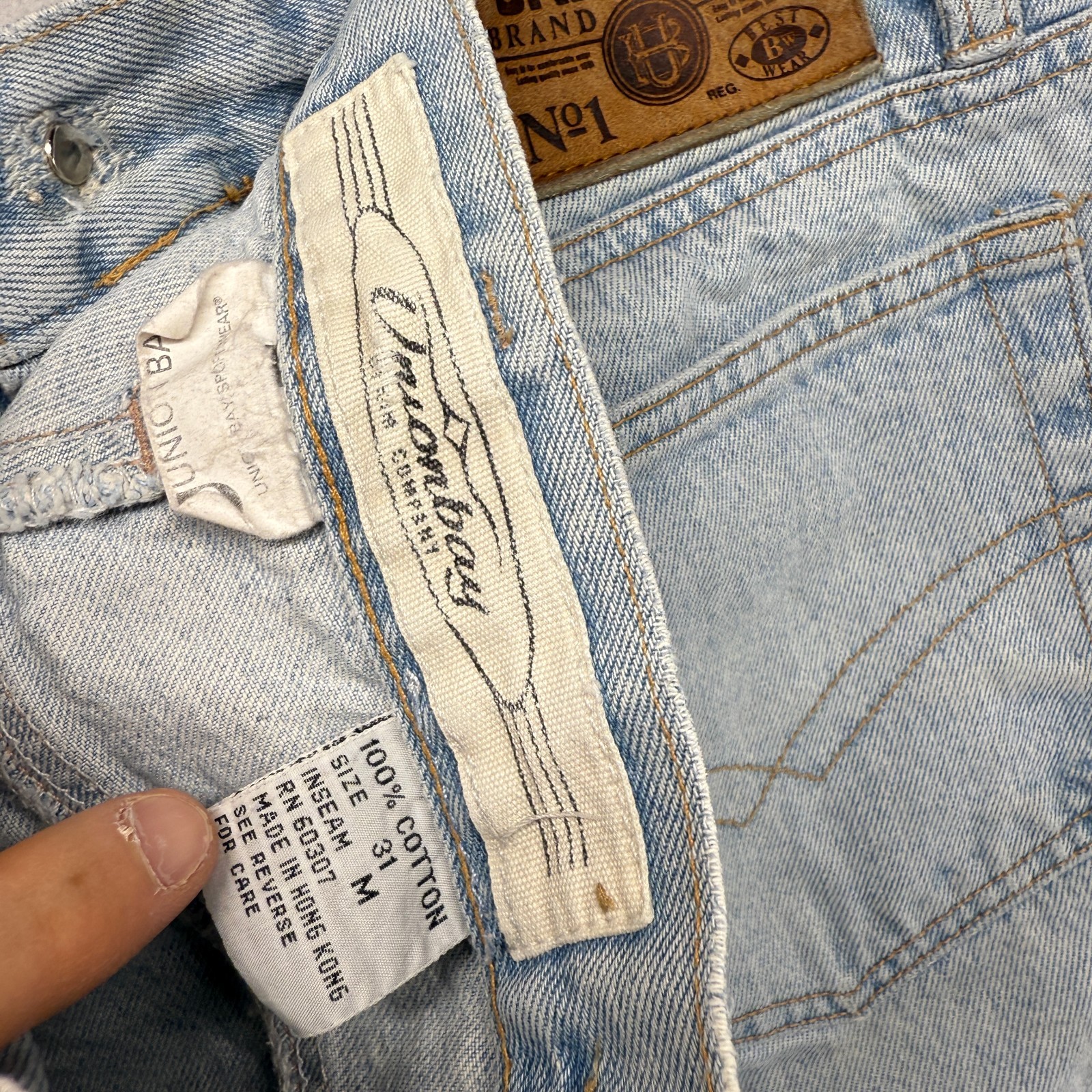 Vintage unionbay jeans men’s 31 FITS 29×31 Loose Baggy Tapered Light Faded 90s