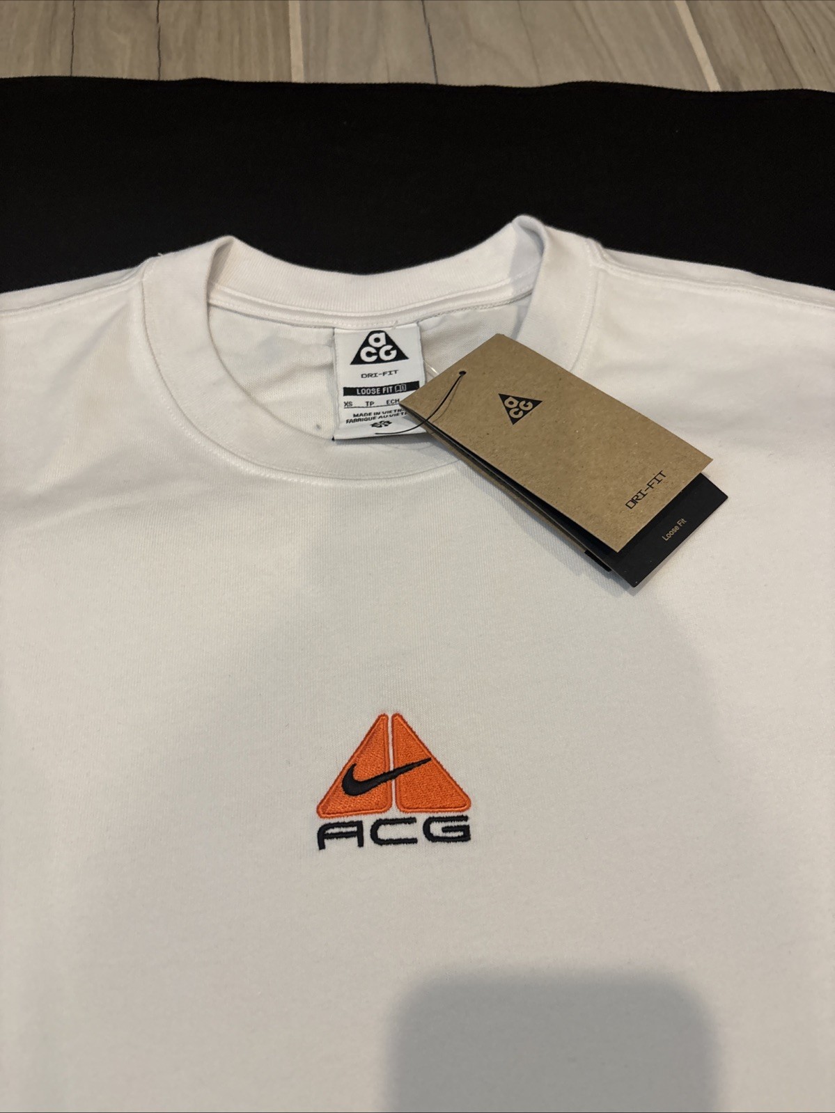 Nike ACG 2XL Vtg Logo Heavyweight White Short Sleeve Shirt DQ1815-121 NWT