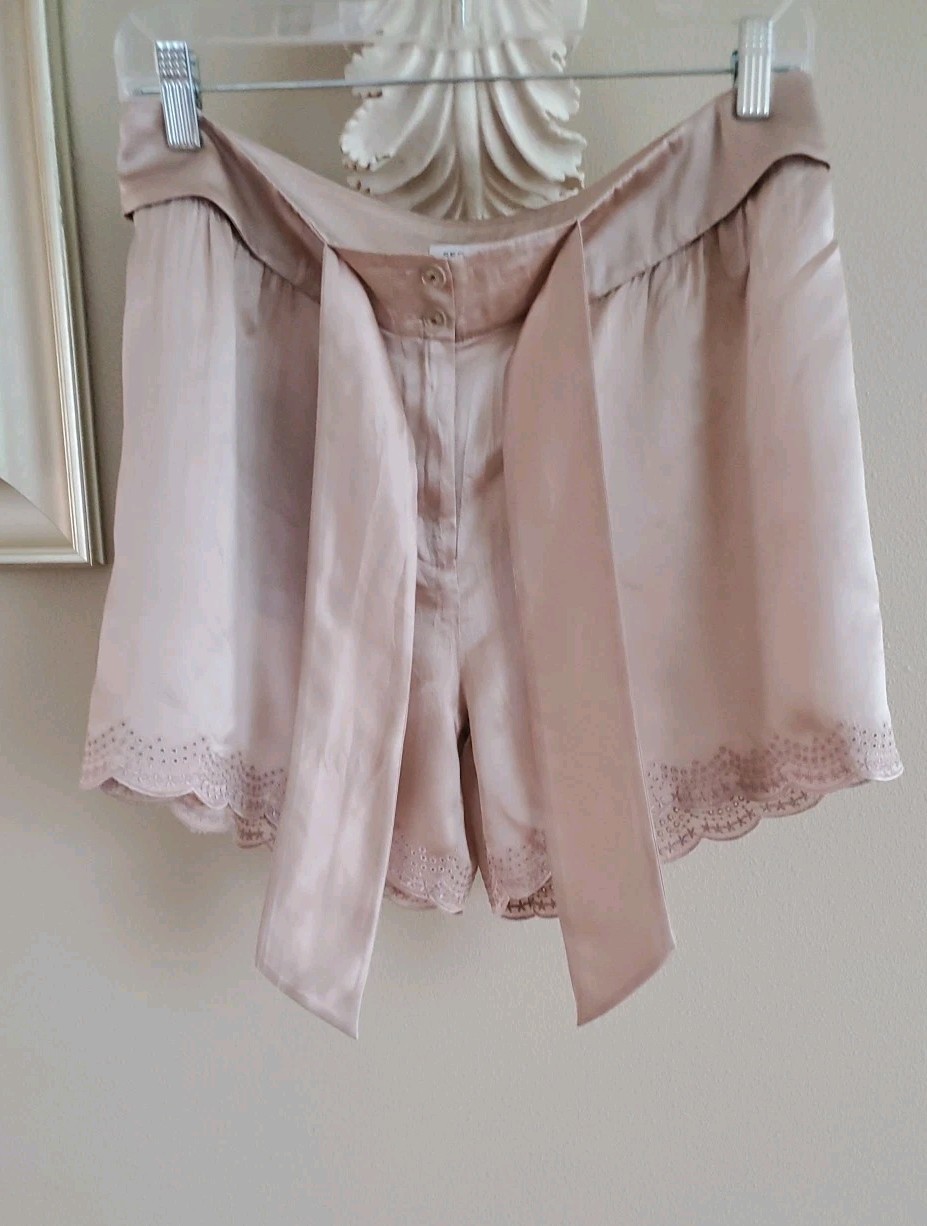 SEE by CHLOE SILK Shorts US Sz 6 Dusty Pink