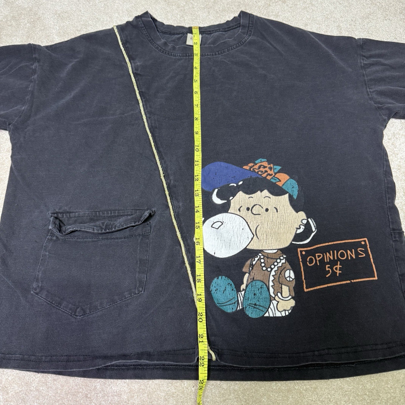 Oversized Hip Hop Charlie Brown Peanuts Bootleg T Shirt Vtg Snoopy Lucy Opinion