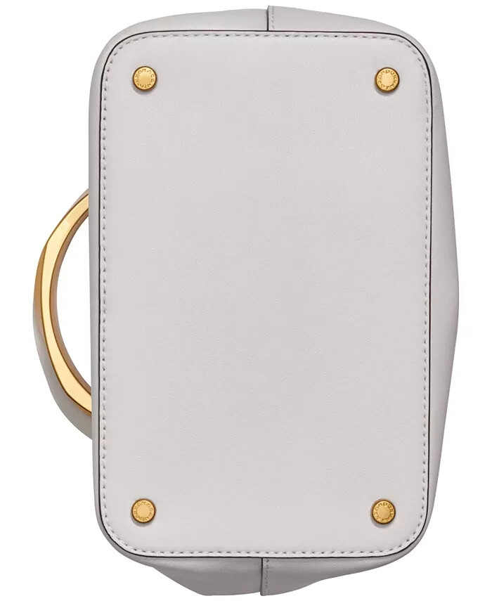 $348. Donna Karan Lawrence Top Handle Crossbody Bucket Bag Brilliant White Gold