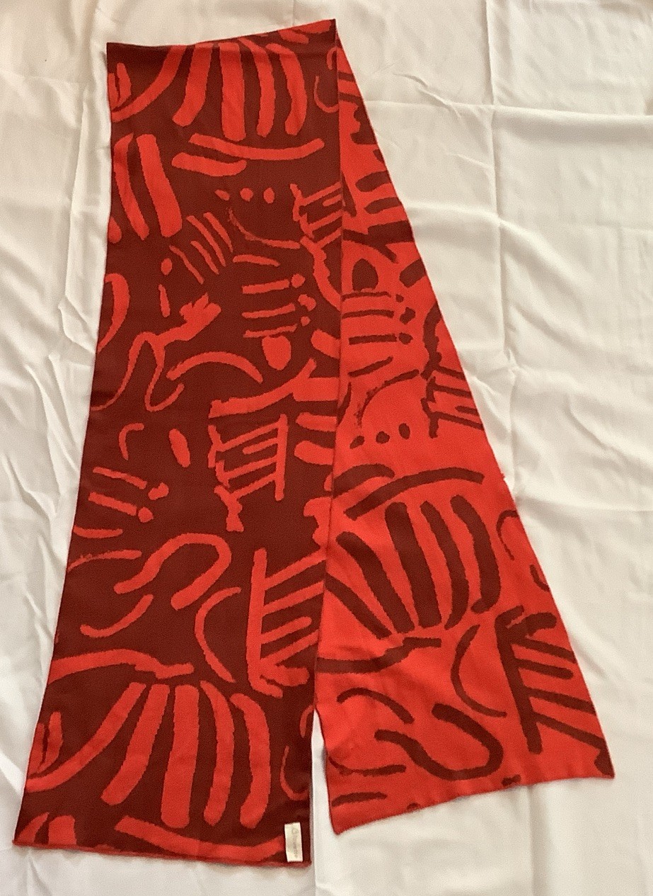 Biquette Fold By Jenny Pennywood Scarf 100% Egyptian Cotton 13”X86” $75 OP NWOT