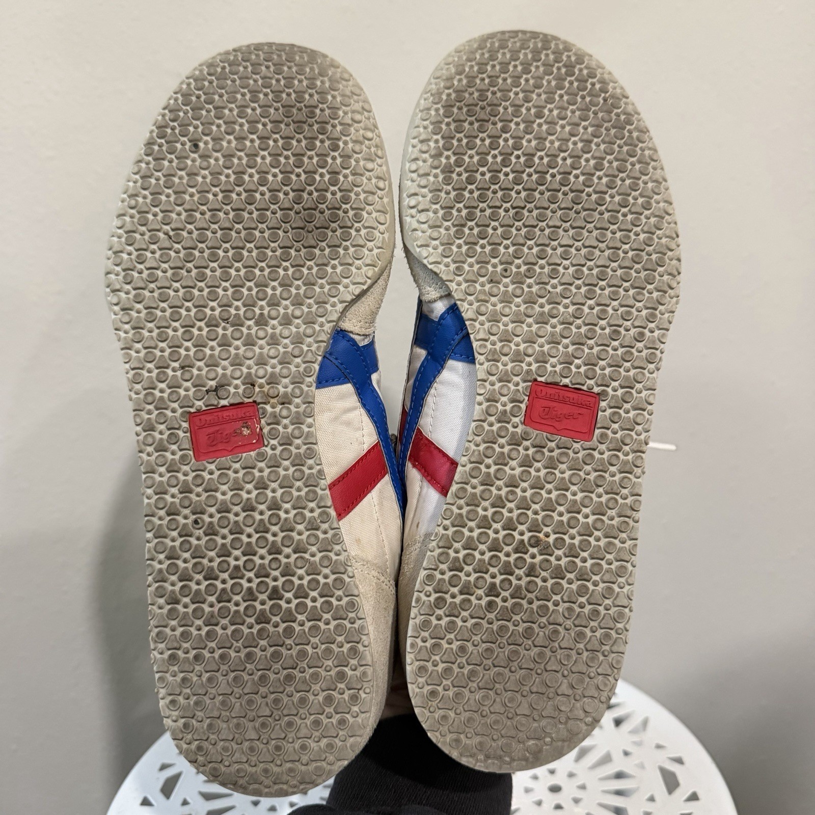 Onitsuka Tiger SERRANO 1183B400 100 WHITE/DIRECTOIRE BLUE Men’s Size 7.5