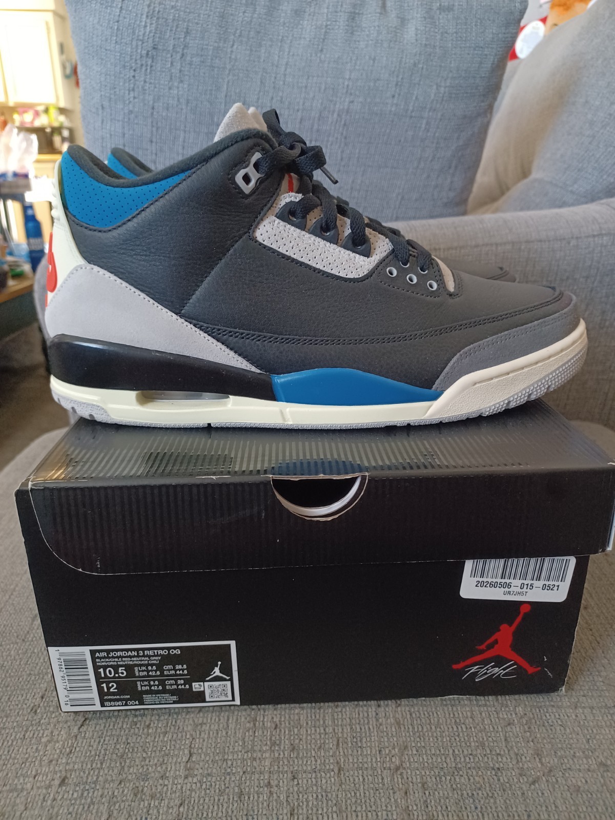 ✅Size 10.5 – Air Jordan 3 Retro OG Rare Air✅ V.N.D.S OG ALL..