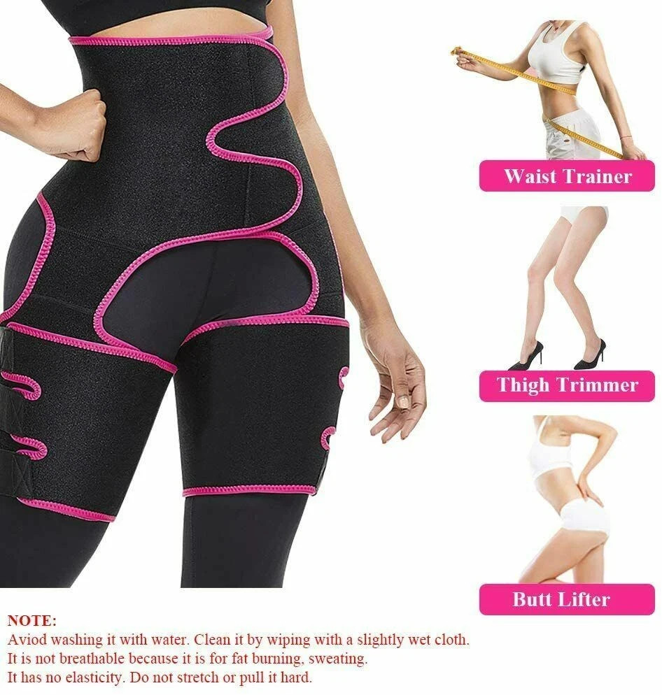 Waist Trainer, 3-in-1 Waist and Thigh Trimmer Butt Lifter Shapewear